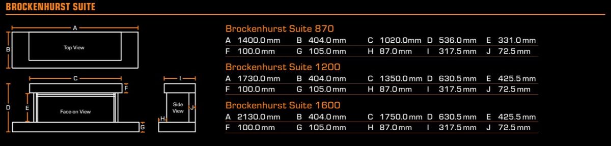 Brockenhurst Dimensions